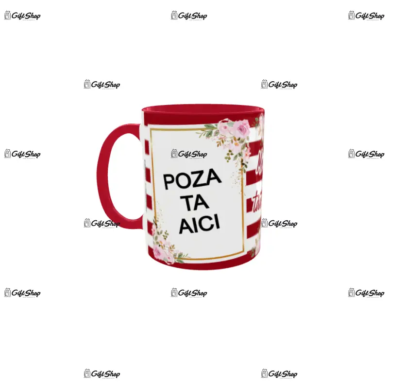 Cana, personalizata cu  2 poze si 1 text, 330ml, model 3352